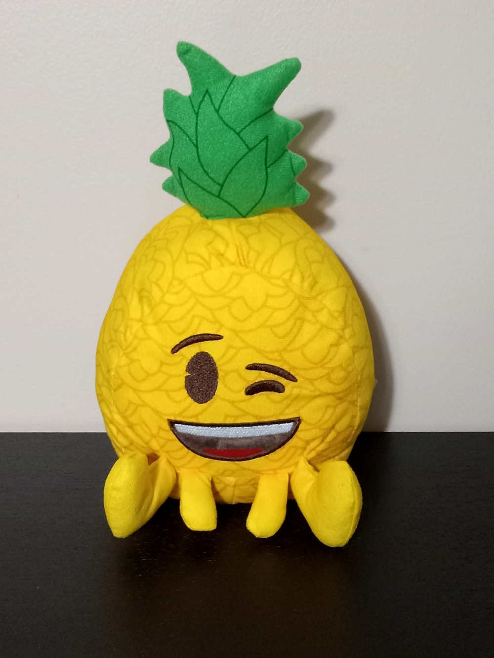 Emoji Planet Winky Face Pineapple Plush Stuffed Toy 10"